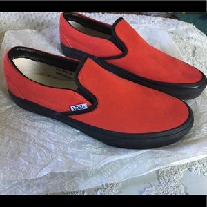 Custom Leather Vans slides